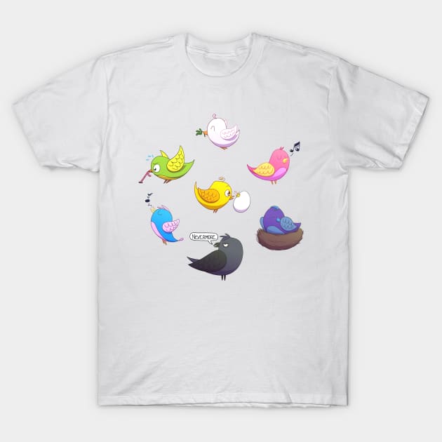 Birdy birds T-Shirt by Kudden